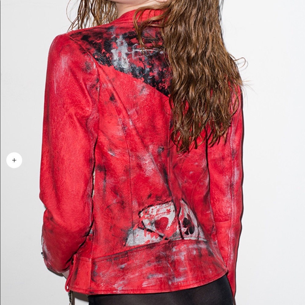S.W.O.R.D. 6.6.44 hand painted leather jacket